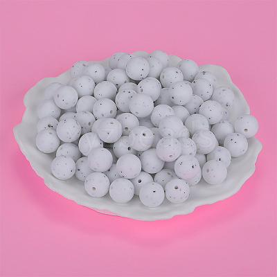 Round Silicone Focal Beads SI-JX0046A-64-1