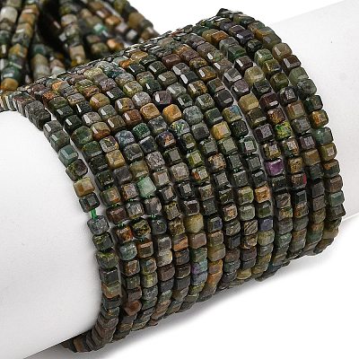 Natural Fuchsite Beads Strands G-RM241221-K7-1