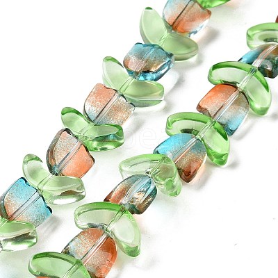 Transparent Glass Beads Strands LAMP-H061-02D-1