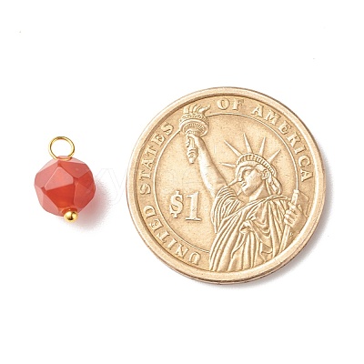 Chakra Theme Natural Genmstone Charms X-PALLOY-JF01241-1