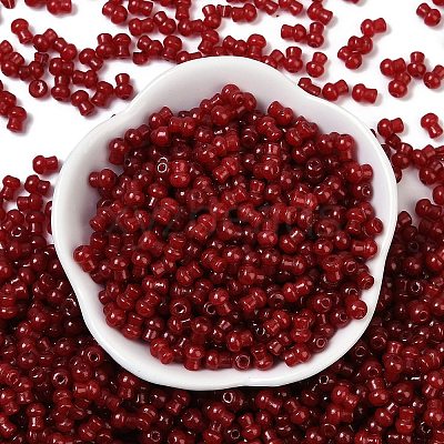 Transparent Colours Glass Seed Beads SEED-R001-01E-1
