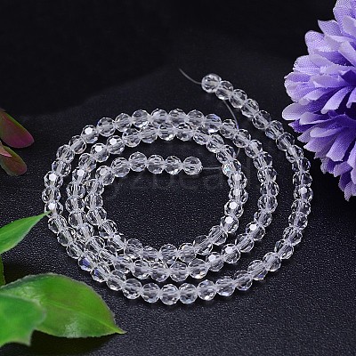 Imitation Austrian Crystal Bead Strands G-M181-6mm-01A-1
