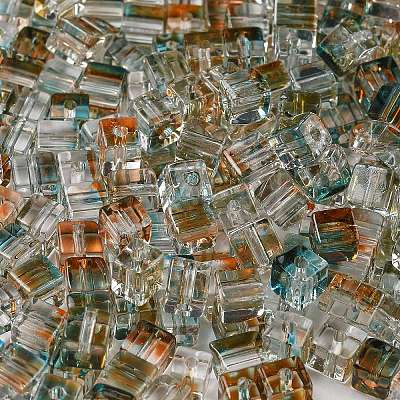 Spray Painted Glass Seed Beads SEED-A034-01A-1