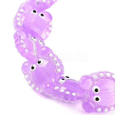 Transparent Glass Beads Strands LAMP-L078-010D-1
