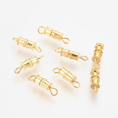 Brass Screw Clasps KK-R037-179G-NF-1