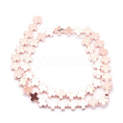 Electroplate Non-magnetic Synthetic Hematite Beads Strands G-L485-09B-RG-1