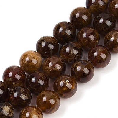 Natural Garnet Beads Strands G-U026-A10-10mm-1