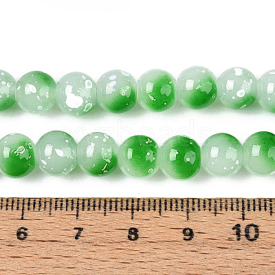 Baking Paint Glass Beads X1-DGLA-N015-8mm-09-1