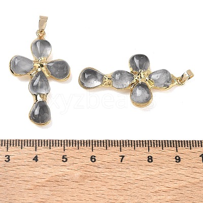 Natural Quartz Crystal Pendants GG-CBA9F30-02G-18-1