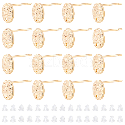 20Pcs Brass Stud Earring Findings KK-DC0001-34-1
