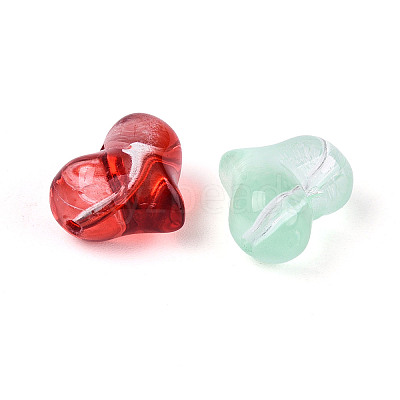Baking Paint Transparent Glass Beads DGLA-N018-08-1