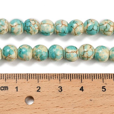 Synthetic Turquoise Beads Strands TURQ-F019-03C-1