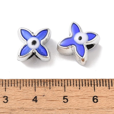 CCB Plastic Enamel European Beads CCB-G018-02D-1