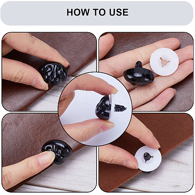 Plastic Safety Noses DIY-WH0488-34B-1