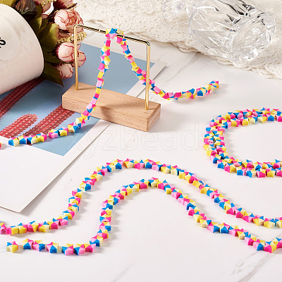 Handmade Polymer Clay Beads CLAY-CD0001-05-1