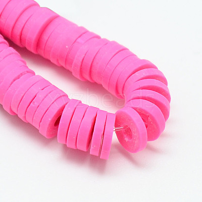 Handmade Polymer Clay Bead Strands CLAY-T002-6mm-M-1