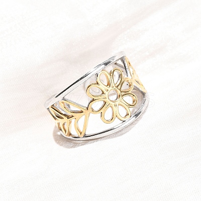 304 Stainless Steel Cuff Open Rings RJEW-P181-02E-A-1