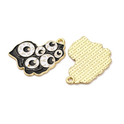 Halloween Alloy Enamel Pendants STAS-I354-01G-K-1