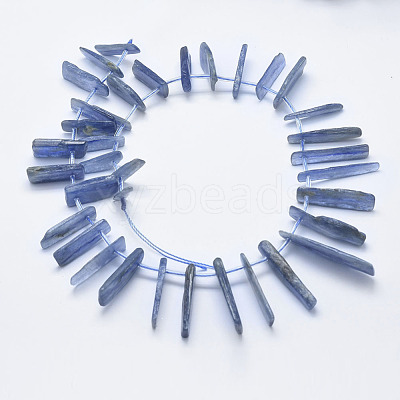 Natural Kyanite/Cyanite/Disthene Beads Strands G-K246-45-1
