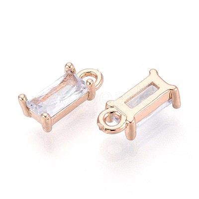 Transparent Glass Charms X-GLAA-T007-13H-1