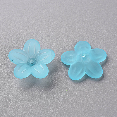 Frosted Acrylic Bead Caps MACR-S371-08A-755-1