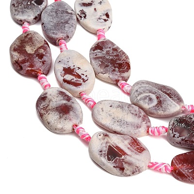 Natural Fire Crackle Agate Beads Strands GG-CBAE0EB-04B-1