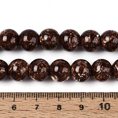 Baking Paint Glass Beads Strands DGLA-N016-10mm-05-1