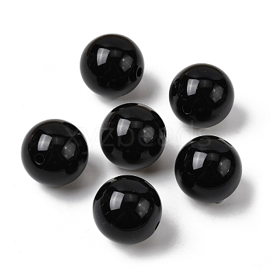 Imitation Jade Acrylic Beads SACR-S188-20mm-01-1