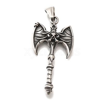 304 Stainless Steel Big Pendants STAS-G350-44A-AS-1