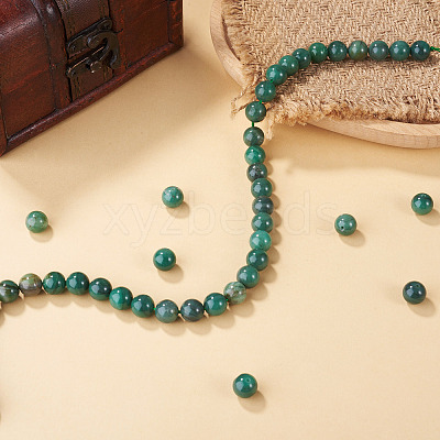 1Strand Natural African Jade Beads Strands G-TA0003-50A-1