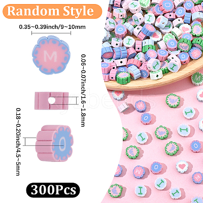 Handmade Polymer Clay Beads CLAY-SC0002-75-1