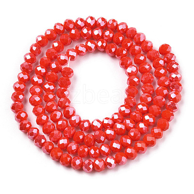 Electroplate Glass Beads Strands EGLA-A044-P3mm-A03-1