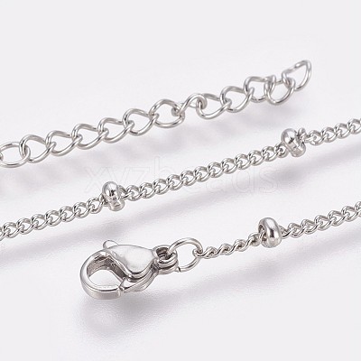 Tarnish Resistant 304 Stainless Steel Curb Chain Anklets LS-AJEW-P069-02P-1