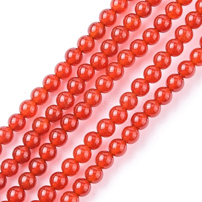 Natural Carnelian Beads Strands X-G-C076-4mm-2A-1