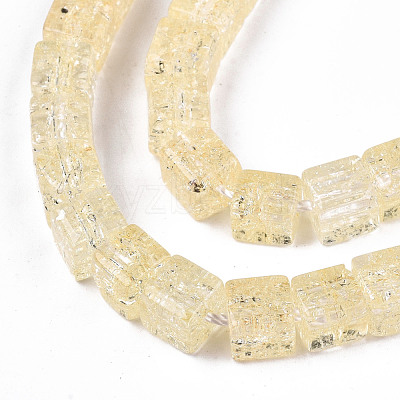 Crackle Glass Beads GLAA-S192-005B-1