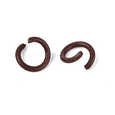 Spray Painted Iron Open Jump Rings IFIN-T017-04C-02-1
