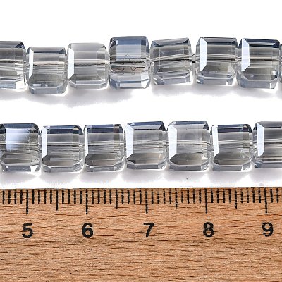 Electroplate Glass Beads Strands EGLA-H108-01A-PL05-1