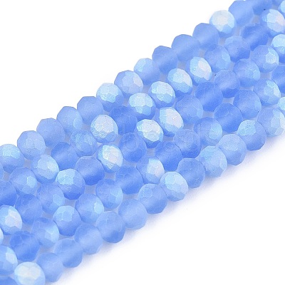 Transparent Glass Beads Strands EGLA-A044-T3mm-MB14-1