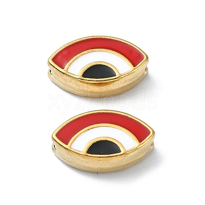 Ion Plating(IP) 304 Stainless Steel Enamel Beads STAS-Q318-12B-1