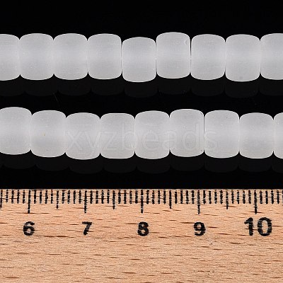Imitation Jade Glass Beads Strands GLAA-N002-8mm-01-1