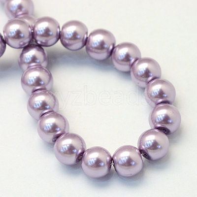 Baking Paint Glass Pearl Bead Strands HY-Q003-3mm-44-1