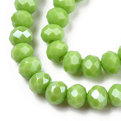Electroplate Glass Beads Strands EGLA-A034-P2mm-A28-1