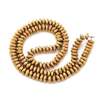 Electroplate Non-magnetic Synthetic Hematite Beads Strands G-J160-D-02-1
