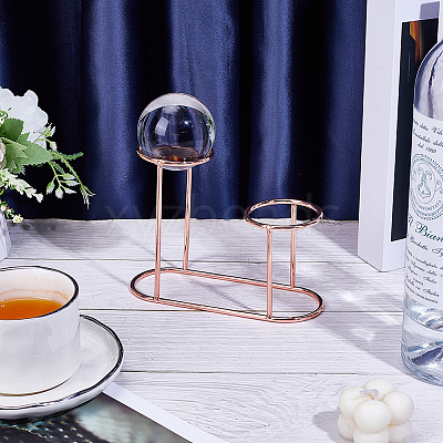 Alloy Crystal Ball Holders ODIS-WH0106-18RG-1