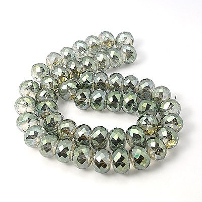 Electorplated Glass Beads EGLA-E005-02-1