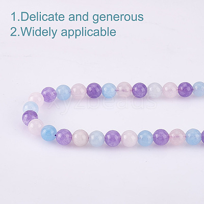 1 Strand Natural Aquamarine & Rose Quartz & Amethyst Beads Strands G-GO0001-52-1