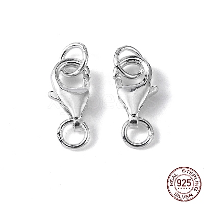 925 Sterling Silver Lobster Claw Clasps STER-I010-9mm-1