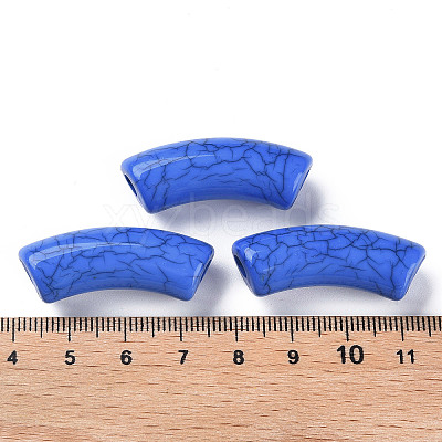 Opaque Crackle Acrylic Beads X1-MACR-S372-001N-013-1