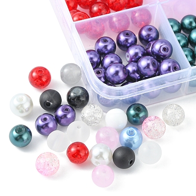 300Pcs 15 Styles Glass Beads GLAA-FS0001-46-1