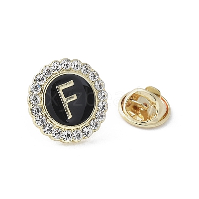Letter Enamel Pins JEWB-S042-03F-G-1